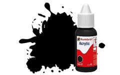 Humbrol Model Paint - DB0033 No 33 Black - Matt (14ml) , Acrylic Paints for Models, Plastic, Metal, Wood, Glass, Ceramics and More, Acrylic Touch Up Paint - Hobby Paint Bottle for Craft Kits