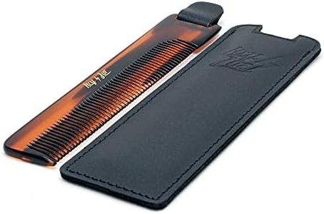 HEY JOE! - Deluxe Comb Leather Case | Peine de Hombre de Bolsillo con Funda de Cuero Natural