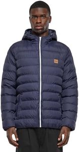 Urban Classics Men's Basic Bubble Jacket, Navy/White, Medium