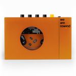 We Are Rewind Orange Portable Cassette Player