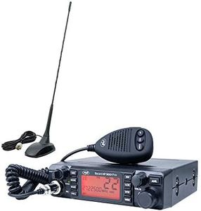 PNI CB Radio Escort HP 9001 PRO ASQ Adjustable, AM-FM, 12V, 4W + CB Antenna Extra 48 with Magnet Included, 45 cm, 150W, SWR 1.0