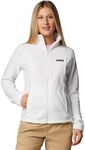 Columbia Women's Benton Springs Full Zip Jacket, Soft Fleece with Classic Fit, Sea Salt, Large