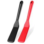 Red & Black Egg Spatulas are Heat Resistant Non-Stick Pancake Spatula - Silicone Spatulas are used as Omlet Flipper for Cooking. (2 Pack Set)