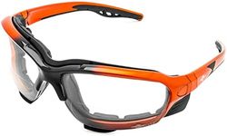 ToolFreak Recka Bifocal Safety Glasses - Clear Lens 1.5 - Versatile Hybrid Goggles and Glasses - ANSI Z87.1 Impact Rated, U6 Protection, Removable Legs, Adjustable Headband - Case & Cloth Included