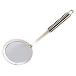 Lurrose Stainless Steel Fat Skimmer Spoon Fine Mesh Food Strainer Cooking Oil Sieve Colander Grease Strainer Ladle for Kitchen Frying Hot Pot 14CM