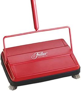 Fuller Brush 17052 Electrostatic Carpet & Floor Sweeper - 9" Cleaning Path - Lightweight - Ideal for Crumby Messes - Works On Carpets & Hard Floor Surfaces Red