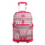 J World New York Kids' Lunar Laptop Rolling Backpack, SKANDI Pink, One Size