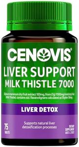 Cenovis Liver Support Milk Thistle 7000 - High Strength - Supports Natural Liver Detoxification Processes, 75 Tablets