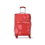 American Tourister Polyester Amt Bloom Sp 78.5 Exp Red Soft Side Carry-On Luggage with TSA Lock,Complete Lining,Telescopic Trolly Hande&8 Smooth Gliding Spinner Wheels&Wet Pocket&Vanity Pouch