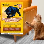 Panther Armor 20 Pack Furniture Protector Scratch Protector Cat Deterrent and Training Tape, Double Sided Adhesive Tapes, Anti Scratch Couch Protectors