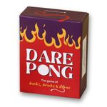 BOOZY HOUSE Dare Pong - Hilarious Party Game for Adults | 120 Dares, 2 Pong Balls | Perfect for Game Nights, Birthdays, House Parties, Bachelor/Bachelorette Parties