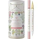 Primrosia 24 Pastel Dual Tip Markers, Fine Tip and Brush Pens. Perfect for art, illustration, drawing, calligraphy and bullet journals