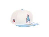 New Era Houston Oilers NFL Two Tone White Blue 9Fifty Original Fit Adjustable Snapback Cap