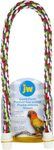 JW Comfy Perch 32 Inch for Birds, Flexible Multi-Colour Rope Perch for Birds, Twist & Bend, Holds Shape & Maintains Grip Strength, Suitable for Lovebirds, Cockatiels, Conures, and Medium Birds