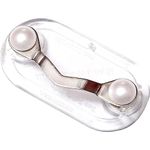 Readerest Magnetic Eyeglass Holders - Silver Pearl Design - Versatile Glasses, ID Badge, and Sunglasses Holder - Stylish and Functional - Ideal for Men and Women - Work, Events, or Everyday Use