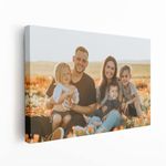 Personalised Canvas Print Wall Art with Your Pictures | Canvas Photo Prints Custom Wall Art for Living Room Bedroom Home Decoration Cheap Canvas Print (Thickness: 38mm, 20x16)