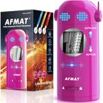 AFMAT Electric Pencil Sharpener for Colored Pencils 7-11.5mm, Auto in & Out, Fully Automatic Rechargeable Hands-Free Pencil Sharpener, Purple, ET