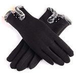 Winter gloves,Warm gloves for women,Ladies Super Soft Warm Touch Screen Winter Warm Gloves (black)