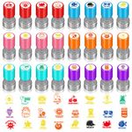 Yinder 24 Pcs Teacher Stamps for Classroom Self Inking Classroom Stamps for Teachers Elementary Colorful Motivational Encouraging Stamp Gifts Christmas(Cute Animal)