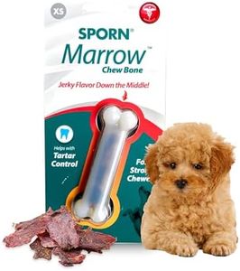 Sporn 32810 Yuppie Puppy Marrow Bone Chew Toy, Extra Small White