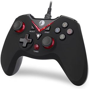 IFYOO V-one Wired USB Gaming Controller Gamepad Joystick for PC (Windows XP/7/8/10/11) & Steam & Android & PS3 - Red