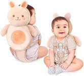 Little Family Baby Head Protector Backpack, 100% Cotton Non-Toxic Hypoallergenic Baby Backpack Head Protection Cushion, Full Head Coverage, Baby Head Protector for Falling, Secure, Durable, Fox