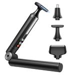 Electric Back Shaver for Men, Cordless Body Grooming kit with Extendable Long Handle, Wide Blade for Back Hair, Nose & Stubble Trimmer, Waterproof, LED Display & Rechargeable