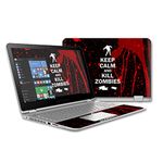 MightySkins Skin Compatible With HP Envy x360 15 (2015) Laptop – Kill Zombies | Protective, Durable, and Unique Vinyl Decal wrap cover | Easy To Apply, Remove, and Change Styles | Made in the USA