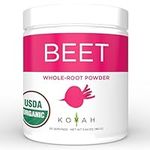 KOYAH - Organic Freeze-Dried Beet Powder (1 Scoop = 1/2 Beet): 30 Servings, USA Grown, Whole-Root Powder