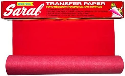 RED SARAL Wax-Free Transfer (Tracing) Paper for Precision Tracing on Any Surface-12 inches x 12 Foot roll