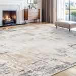 5x7 Abstract Rugs for Living Room-Washable Area Rug-Soft Rug for Bedroom-Neutral Non Slip Indoor Floor Carpet for Apartment Dining Room Nursery Home Decor