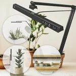 Magnetic Mounted Switchable Dual Full Spectrums Grow Light for Indoor Plants 100Leds 17W Multifuction Touch Screen Boom Arm Clip on Table High PPF Dimmable Cycle Timer Succulent Flowers Microgreen