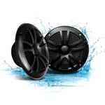 BOSS Audio Systems MR6B 180 Watt Per Pair, 6.5 Inch , Full Range, 2 Way Weatherproof Marine Speakers Sold in Pairs, BLACK