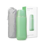 Brondell GoSpa Advanced Portable Bidet for Travel–Pop-Up Nozzle System –High-Quality Compact Bidet with Discreet Travel Bag for Convenient Storage–400mL, Green
