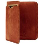 Vaultskin City - Slim Bifold Wallet with RFID Blocking for Cards and Cash (Cognac)