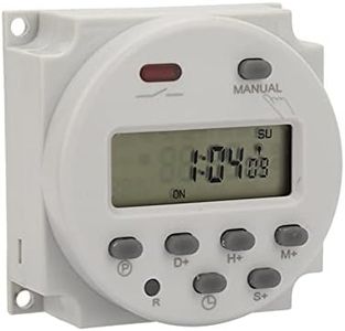 Mini Programmable Timer Switch, 1 Second to 168 Hours, Electronic Automatic Time Control Device, 5V 12V 24V , Digital Wall/Panel Mount Timer(5V DC)