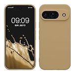kwmobile Case Compatible with Google Pixel 9 Case - Protective Slim TPU Phone Cover - Soft Matte Finish - Brownish Grey