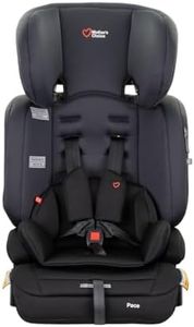 Mother's Choice Pace Convertible Booster Seat - 6 Months to 8 Years, Adjustable 5-Point Harness to Vehicle Seat Belt, Easy Installation, 3-Across Narrow Design, with Cup Holders and Washable Cover