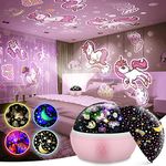 Unicorn Toys for Girls,Vingtank Night Light Kids Girls Toys Age 4 5 6 7 8 Star Projector Kids Toys for 1-12 Year Old Girls Birthday Decorations Children Room Decor