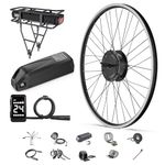 BAFANG 48V 500W Front Hub Motor Kit - 26" 28" 29" 700C Front Wheel Ebike Conversion Kit with High Torque, Versatile Display and Battery Options