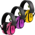 GREEN DEVIL 3 Pack Kids Ear Protection Ear Muffs 27dB Noise Cancelling Hearing Protection Headphones For Toddlers To Teens