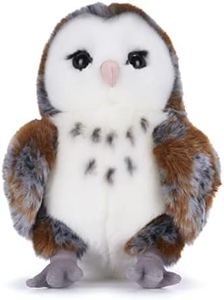 Posh Paws 37682U BBC Earth 25CM Woodland Animals Barn Owl Soft Toy, Brown