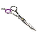 Hts 185 T2 Double Side Polished Chrome Stainless Steel Barber Thinning Shears