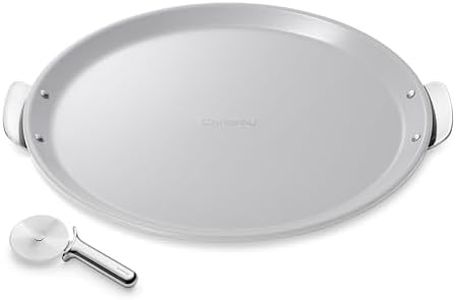 Caraway 15" Ceramic Pizza Pan and Stainless Steel Pizza Cutter