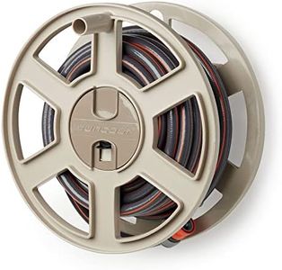 Suncast SWA100 100-Foot Garden Hose Capacity Wall-Mounted Sidetracker Hose Reel, Taupe