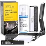 Big Fudge Complete Vinyl Record Cleaning Kit - 6-in-1 Vinyl Cleaner - incl. Carbon Fiber Brush, Stylus Cleaner, Drying Stand, Microfiber Cloth & Towel - Record Player Accessories