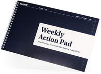 Weekly Action Pad by BestSelf — ToDo Notepad Planning Tool Designed to Optimize Your Week, Effectively Manage Tasks, Boost Productivity and Maximize Results - 52 Tear Off 11” x 7” Sheets