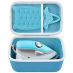 GWCASE Case Compatible with Oliso M3Pro/ M2 Mini Project Steam Iron. Travel Irons Carrying Organizer Holder for Solemate and Other Accessories (Box Only)- Blue