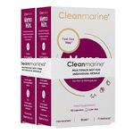 Cleanmarine Menomin - Menopause Support - Highly Absorbable Omega 3 with Soy Isoflavones - Vitamins B1, B2, B6, B12, Folic Acid, Biotin and D3-30 Servings - 120 Capsules - Multipack