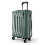 Safari Ray Neo 8 Wheels 65cm Medium size Check-in Trolley Bag, Hard Case Polycarbonate 360 Degree Wheeling Luggage for Men & Women, Travel Bag, Suitcase for Travel, Trolley Bags for Travel, Sage Green